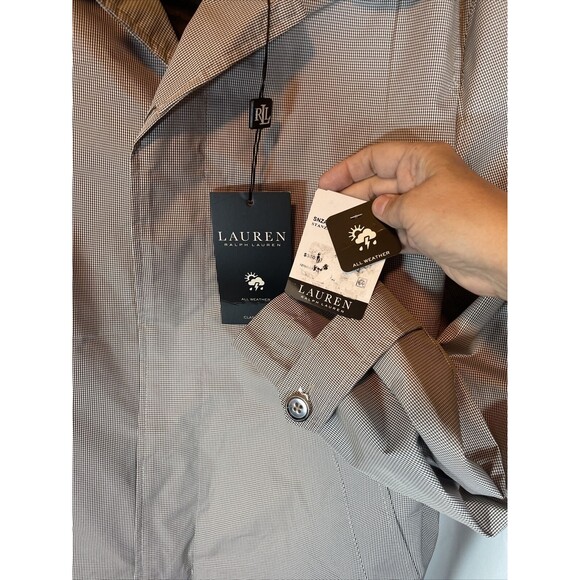 Ralph Lauren Mens All Weather Classic Fit Stanza Coat Sm Checkered Sz 40R New - Picture 8 of 9